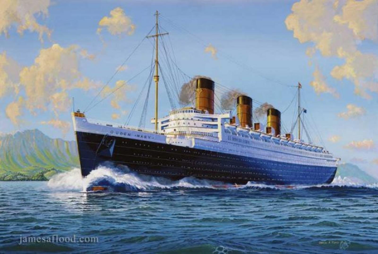 Пароход парусника. RMS Queen Mary 1936. RMS Queen Mary. Лайнер «RMS Queen Elizabeth».