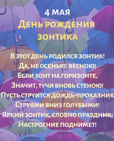 Картинки с Днем рождения складного зонтика (6 открыток). Картинки с надписями