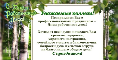 Картинки с Днем работников леса и лесоперерабатывающей промышленности (123 открытки). Прикольные открытки с Днем работников леса и лесоперерабатывающей промышленности