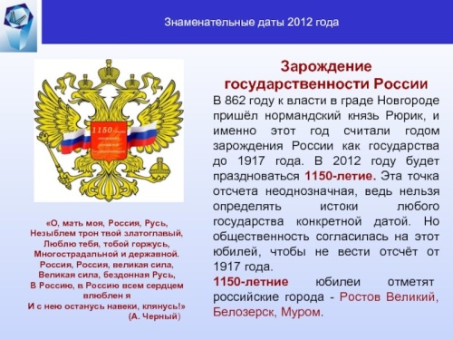 Картинки с Днем зарождения российской государственности (41 открытка). Картинки с надписями и поздравлениями на День зарождения российской государственности