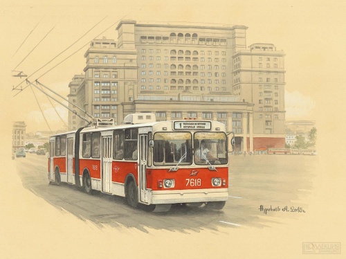 Картинки с Днём троллейбуса (53 открытки). Картинки с надписями и поздравлениями на День рождения троллейбуса