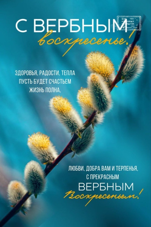 Картинки с Вербным Воскресеньем (94 открытки). Красивые открытки с Вербным Воскресеньем